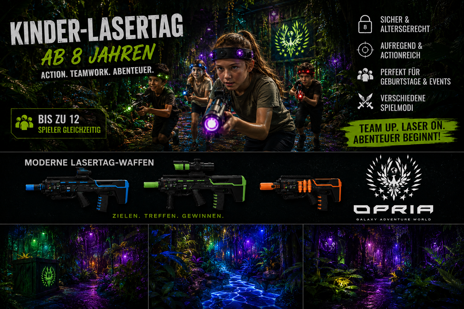NEW Kinder Lasertagsystem